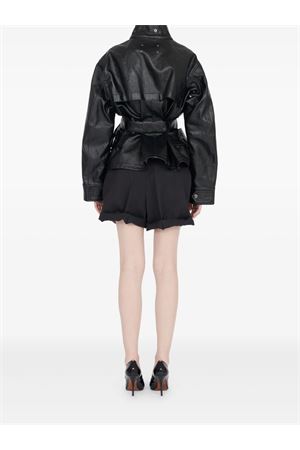 Giacca cerata in cotone nero MAISON MARGIELA | S51AM0504M35599900